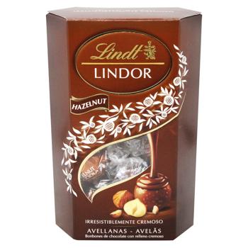 Конфеты Lindt Lindor Молочный шоколад с фундуком 200г