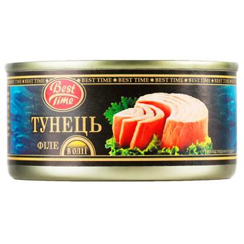 Best Time Tuna Fillet in Oil 185g - buy, prices for Supermarket "Kharkiv" - photo 2