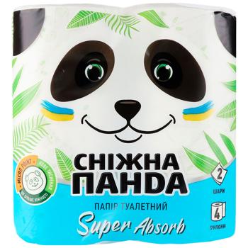 Snow Panda Super Absorb 2-ply Toilet Paper 4pcs - buy, prices for Torba - photo 1