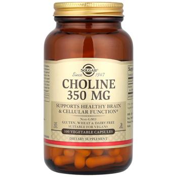 Solgar Choline 350mg 100 capsules