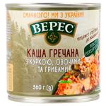 Каша гречана Верес з куркою овочами і грибами 360г