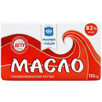 Масло Молочна гільдія Екстра 82% 180г - купити, ціни на NOVUS - фото 2