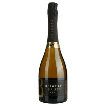 Bolgrad Ukrainian Brut Sparkling White Sparkling Wine 9-13% 0.75l - buy, prices for AlcoHub - photo 1