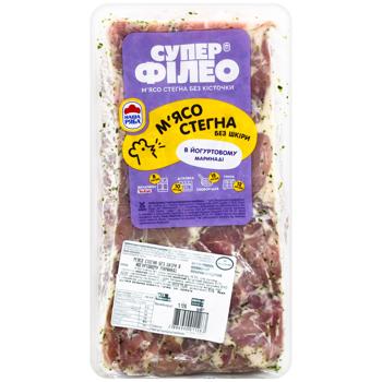 Super Fileo Chilled Skinless Broiler Chicken Thigh Meat in Yogurt Marinade