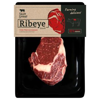Яловичина корейка Ribeye Steak Skott Smeat на кістці ~0,6кг
