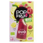 Сорбет Pop Fruit з малиною та лимоном органічний 4х70г