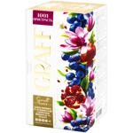 Чай чорний та зелений Graff 1001 пристрасть з ароматом винограду та гранату 1,5г*20шт