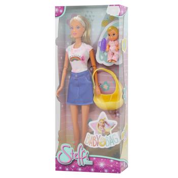 Simba Toys Steffi Doll Set Toy with Baby in Sling - buy, prices for MegaMarket - photo 1