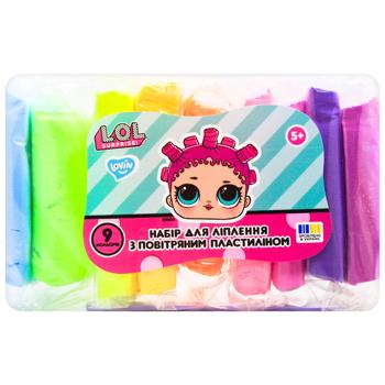 Набор для лепки L.O.L. Surprise! Lovin с воздушным пластилином неон 9 цветов - купить, цены на КОСМОС - фото 1