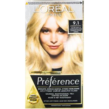 Краска для волос L'oreal Paris Preference Core 9.1 Очень светло-русый пепельный - купить, цены на - фото 4
