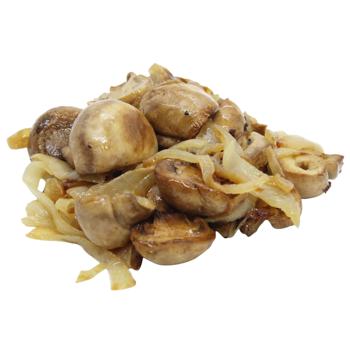 Печериці смажені з цибулею - купити, ціни на КОСМОС - фото 1