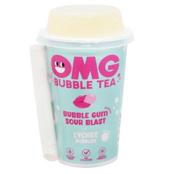 Чай холодний квітковий OMG Bubble Tea кисла жуйка з кульками лічі 265мл - купити, ціни на NOVUS - фото 1