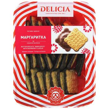 Печиво Delicia Маргаритка зі смаком малини 400г - купити, ціни на Auchan - фото 2
