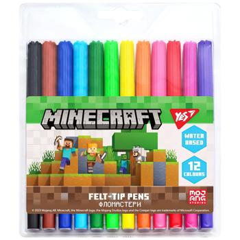 Yes Minecraft Felt-Tip Pens 12 Colors - buy, prices for Ideal - photo 1