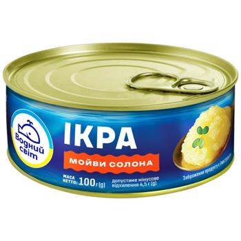 Vodnyy Svit Salted Capelin Caviar 100g - buy, prices for COSMOS - photo 1