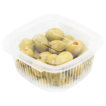 Green Olives Stuffed with Red Pepper 141/160 - buy, prices for ULTRAMARKET - photo 1