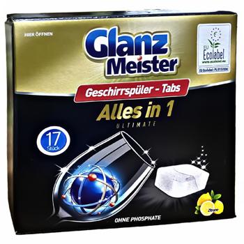 capsules for dishwashers glanz meister 17pcs 272g Germany