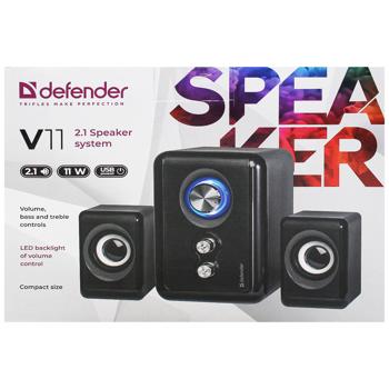 Акустическая система Defender V11 Black - купить, цены на Auchan - фото 2