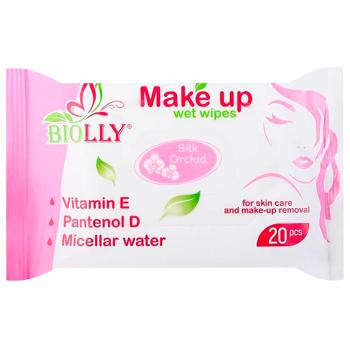 Biolly Make Up Wet Napkins 20pcs - buy, prices for Vostorg - photo 1