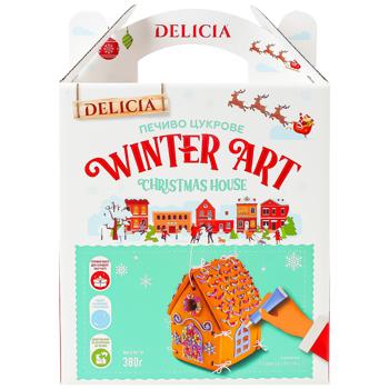 Печенье Delicia Рождественская избушка 380г - купить, цены на - фото 2