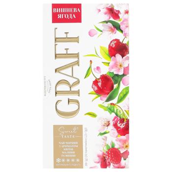 Graff Cherry Berry Black Tea with Raspberry and Cherry Blossom Aroma 1.5g*20pcs - buy, prices for METRO - photo 2