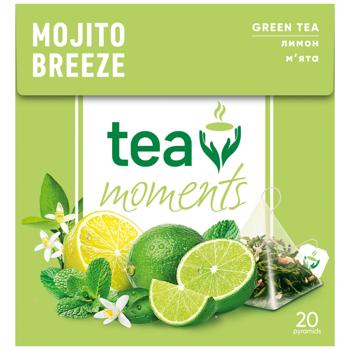 Чай зеленый Tea Moments Mojito Breeze 1,7г*20шт - купить, цены на Чудо Маркет - фото 2