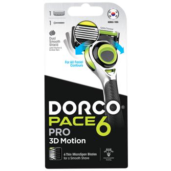 Dorco Pace-6 Pro 3D Razor 1pc - buy, prices for Vostorg - photo 1