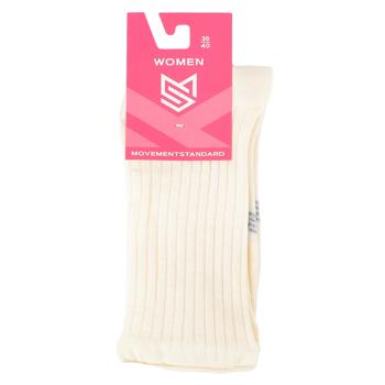 Носки Movement Standard M0106S женские высокие без резинки р.36-40 экрю