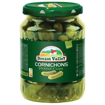 Dream Valley  Pickled Delicatessen Gherkins 640g - buy, prices for COSMOS - photo 1