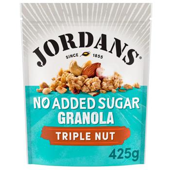 Гранола Jordans Triple Nut без цукру з горіхами 425г