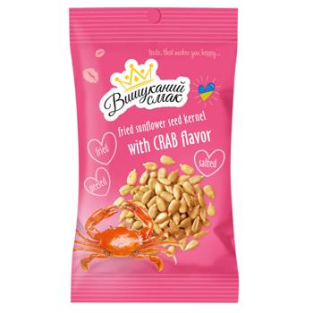 Vyshukanyi Smak Crab Flavored Roasted Sunflower Seeds Kernel 80g - buy, prices for Auchan - photo 1
