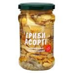 Асорті з грибів Novus мариновані 280г