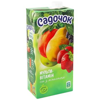 Сік Садочок мультивітамінний з м'якоттю 0,95л - купити, ціни на Чудо Маркет - фото 3