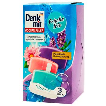 Блок для унитаза Denkmit 55г*3шт - купить, цены на Cупермаркет "Харьков" - фото 1