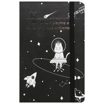 Книжка записна Zibi Cosmo чорна А6 80 аркушів