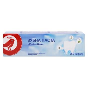 Зубна паста Ашан Protection комплексний захист 250мл - купити, ціни на Auchan - фото 2