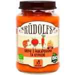 Пюре Rudolfs овочі з макаронами та куркою 190г