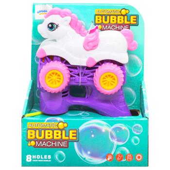 Unicorn Bubble Gun with Light and Solution 90ml TS0591567