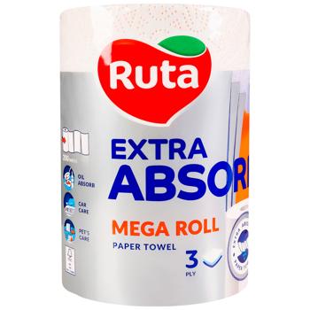 Рушники паперові Рута Селекта Мега рол 1шт