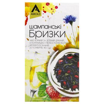 Askold Champagne Spills Black and Green Tea 2g*20pcs - buy, prices for ULTRAMARKET - photo 3