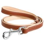 Collar Soft Leather Leash 1.22m / 25mm Brown
