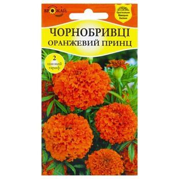 Насіння Багатий Врожай Чорнобривці Оранжевий принц 0,5г - купити, ціни на КОСМОС - фото 1