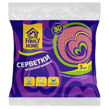 Серветка Фемелі хоум 3шт - купити, ціни на Ідеал - фото 1