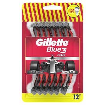 Бритви одноразові Gillette Blue3 Plus 12шт - купити, ціни на Таврія В - фото 3