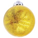 Bezant Glitter Gold Christmas Tree Ball 8cm