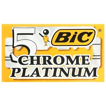 Леза Bic Chrome Platinum 5шт - купити, ціни на Восторг - фото 1