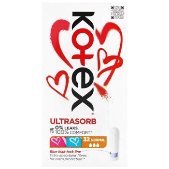 Тампоны Kotex Нормал Ultra Sorb 32шт - купить, цены на - фото 2