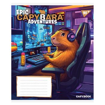 Тетрадь Yes Epic Capybara косая линия 12 листов в ассортименте - купить, цены на - фото 3