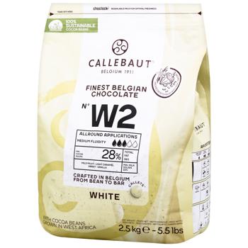 Шоколад белый Callebaut 28% 2,5кг - купить, цены на - фото 1