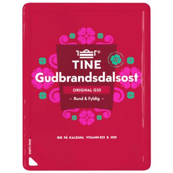 Сир Tine Gudbrandsdalsost нарізка 35% 130г - купити, ціни на Cупермаркет "Харків" - фото 1